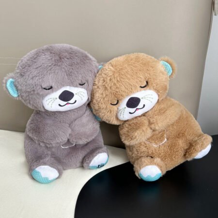 Breathing Teddy Otter Glowing Music for Baby Sensory Sleep Lights