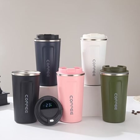Travel Mug, 510ml Insulated Coffee Mug Spill, Stainless Steel Vacuum Tumbler,